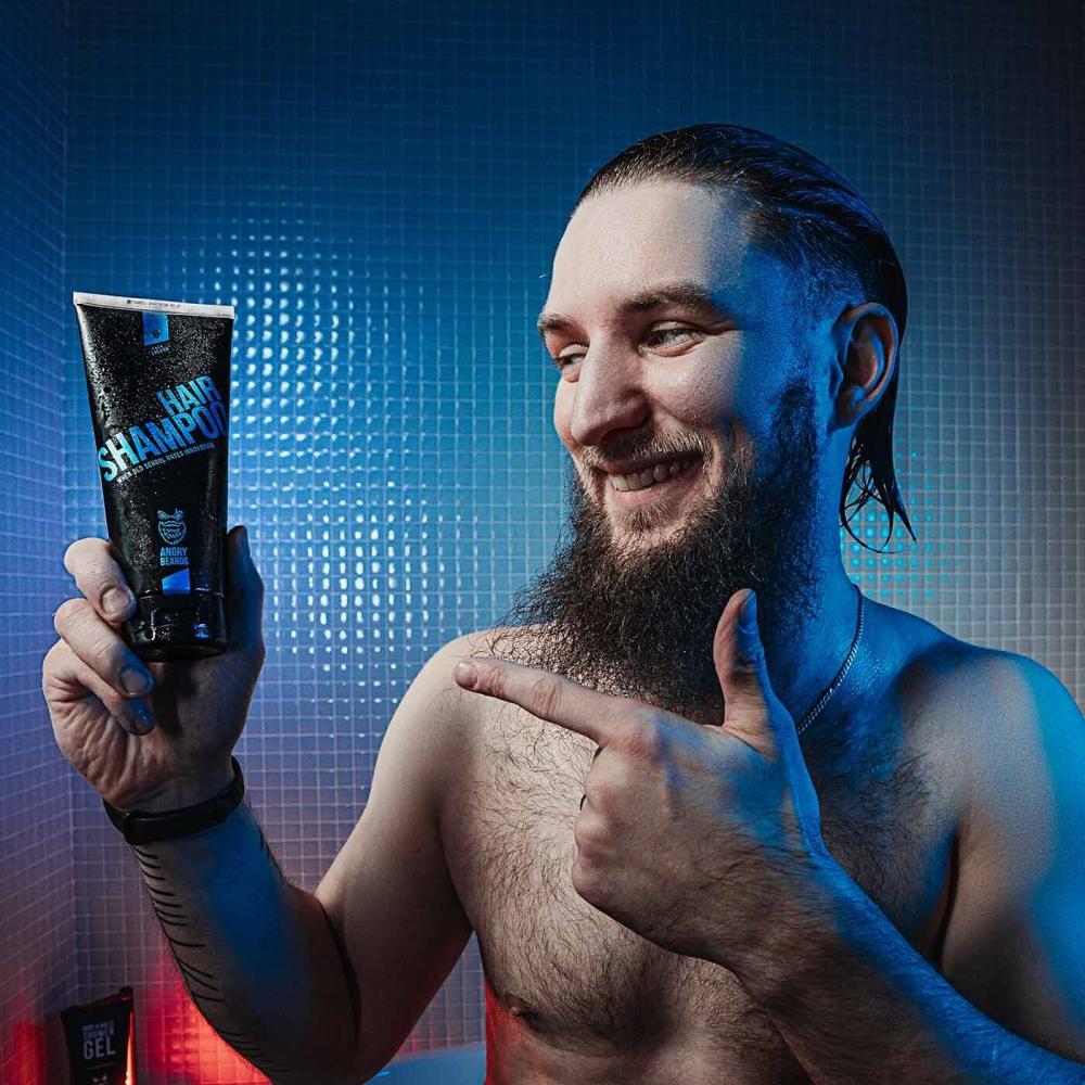 Angry Beards Hair Shampoo Jack Saloon Ampon Pentru B Rba I Ml