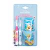 Pinkfong Baby Shark Set Set cadou periuta de dinti 2 buc + pasta de dinti 75 ml + suport pentru periuta de dinti