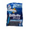 Gillette Blue3 Smooth Aparate de ras pentru bărbați 8 buc