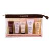 NUXE Crème Prodigieuse Boost Multi-Correction Gel Cream Travel Set Set cadou crema de zi 15 ml + gel demachiant 15 ml + crema de maini 15 ml + gel de dus 30 ml + lotiuni de corp 15 ml + geanta cosmetice