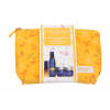 L&#039;Occitane Immortelle Précieuse Travel Set Set cadou loțiune tonică Immortelle Essential Water 30 ml + cremă de zi  Immortelle Precieuse Cream 8 ml + balsam de ochi Immortelle Precieuse Eye Balm 4 ml + ser de noapte Overnight Reset Oil-In-Serum 5 ml + gentuță cosmetică