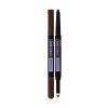 Maybelline Express Brow Satin Duo Creion pentru femei 0,71 g Nuanţă Dark Brown