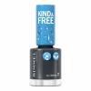 Rimmel London Kind &amp; Free Lac de unghii pentru femei 8 ml Nuanţă 158 All Greyed Out