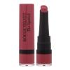 BOURJOIS Paris Rouge Velvet The Lipstick Ruj de buze pentru femei 2,4 ml Nuanţă 04 Hip Hip Pink