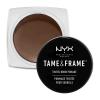 NYX Professional Makeup Tame &amp; Frame Tinted Brow Pomade Gel și ceară pentru femei 5 g Nuanţă 02 Chocolate