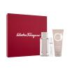 Ferragamo Ferragamo Bright Leather Set cadou Apă de toaletă 100 ml + gel de duș 100 ml + apă de toaletă 10 ml