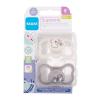 MAM Supreme Silicone Pacifier 6m+ White &amp; Grey Suzete pentru copii 2 buc