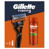 Gillette Fusion5 Set cadou Aparat de ras Fusion5 1 buc + gel de ras Fusion Shave Gel Sensitive 200 ml