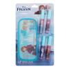 Lip Smacker Disney Frozen Lip Gloss &amp; Pouch Set Set cadou Luciu de buze 4 x 6 ml + geantă pentru cosmetice