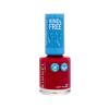 Rimmel London Kind &amp; Free Lac de unghii pentru femei 8 ml Nuanţă 156 Poppy Pop Red