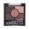 Rimmel London Scandaleyes 5 Pan Eyeshadow Palette Fard de pleoape pentru femei 3,8 g Nuanţă 003 Rose Quartz