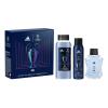 Adidas UEFA Champions League Goal Set cadou Apă de toaletă 100 ml + gel de duș 250 ml + deodorant 150 ml