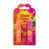 Chupa Chups Lip Balm Duo SET2 Set cadou Balsam de buze 4 g Orange Pop + Balsam de buze 4 g Strawberry Swirl