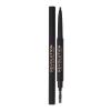 Makeup Revolution London Duo Brow Definer Creion pentru femei 0,25 g Nuanţă Dark Brown