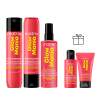 Set Șampon Matrix Glow Mania Shampoo + Balsam de păr Matrix Glow Mania Conditioner + Fără clătire Matrix Glow Mania Glow Gatekeeper Leave-In Conditioner + Șampon Matrix Glow Mania Shampoo + Balsam de păr Matrix Glow Mania Conditioner