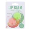 2K Lip Balm Watermelon &amp; Peach Set cadou Balsam de buze 2,8 g + Balsam de buze 2,8 g Piersica