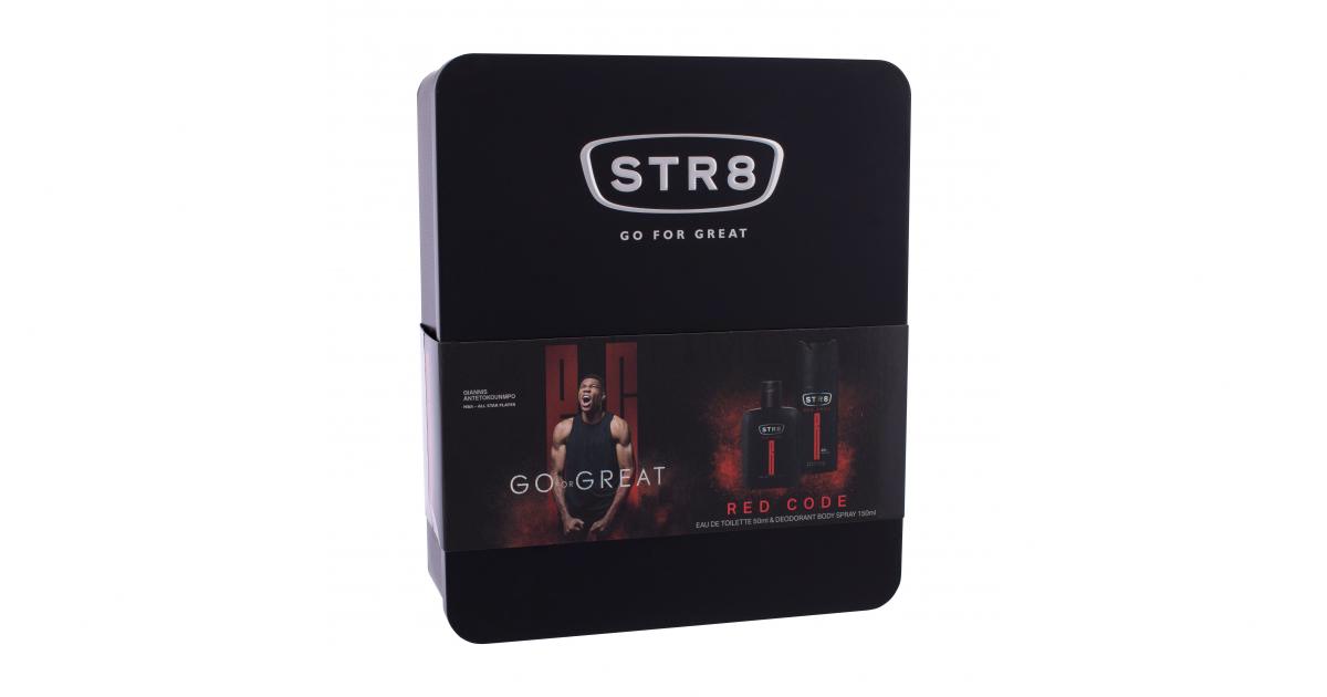 STR8 Red Code Set cadou apă de toaletă 50 ml deodorant 150 ml Parfimo ro