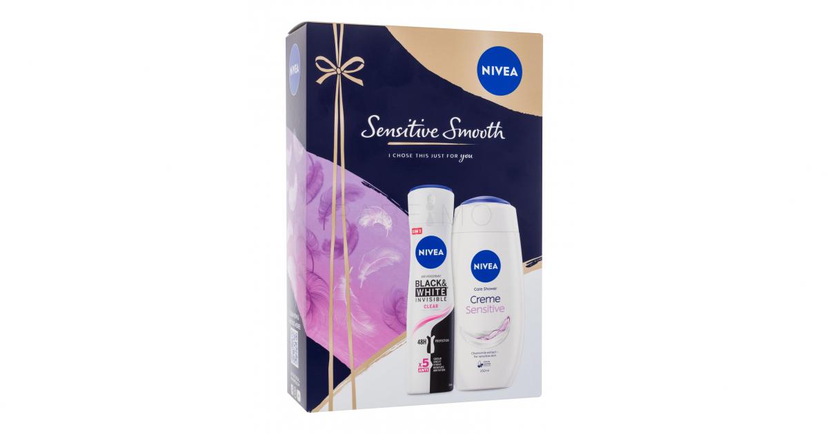 Nivea Sensitive Smooth Set Cadou Gel De Duș Creme Sensitive 250 Ml ...