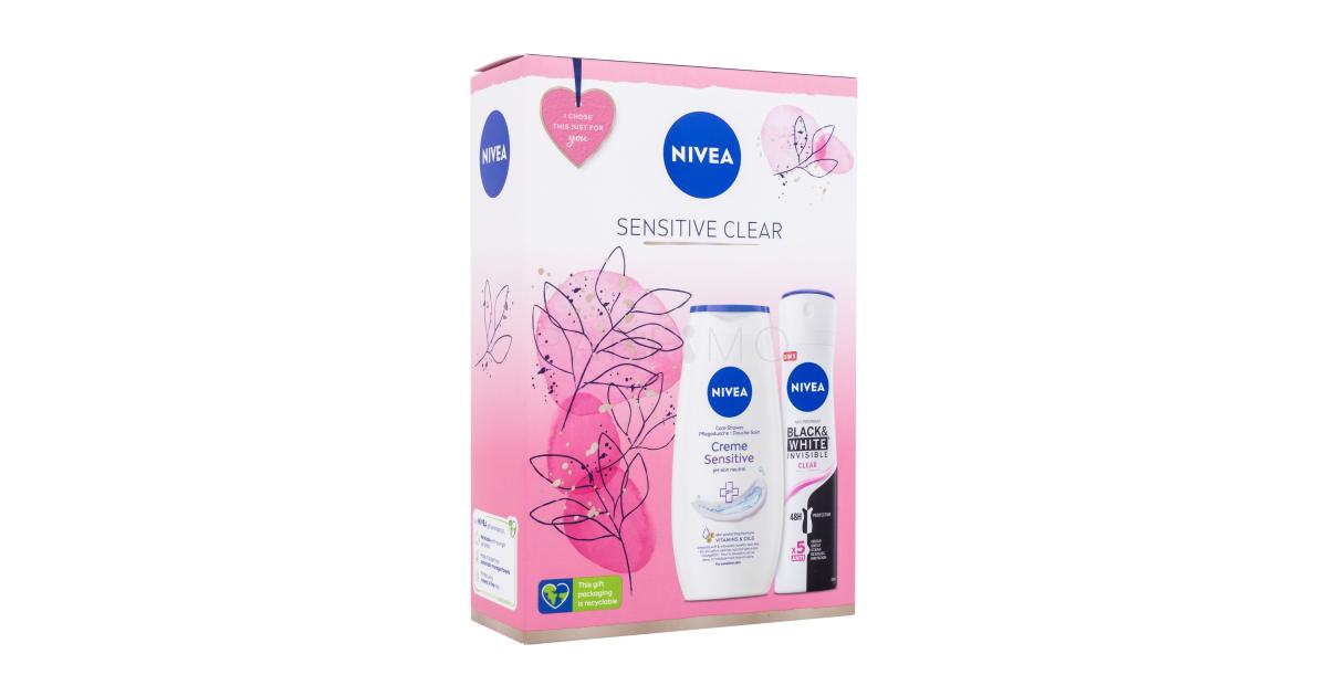 Nivea Sensitive Clear Set Cadou Gel De Du Creme Sensitive Ml