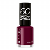 Rimmel London 60 Seconds Super Shine Lac de unghii pentru femei 8 ml Nuanţă 712 Berry Pop