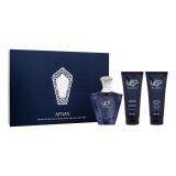 Afnan Turathi Blue Set cadou Apă de parfum 90 ml + gel de duș 100 ml + balsam after shave 100 ml