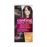 L'Oréal Paris Casting Creme Gloss Vopsea de păr pentru femei 48 ml Nuanţă 400 Dark Brown