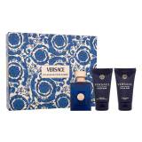 Versace Pour Homme Dylan Blue Set cadou EDT 50 ml + Gel de dus 50 ml + Balsam dupa barbierit 50 ml