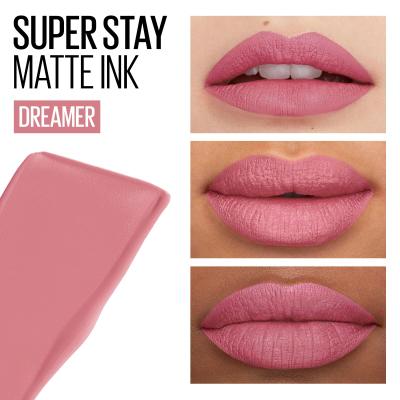 Maybelline Superstay Matte Ink Liquid Ruj de buze pentru femei 5 ml Nuanţă 10 Dreamer