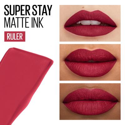 Maybelline Superstay Matte Ink Liquid Ruj de buze pentru femei 5 ml Nuanţă 80 Ruler