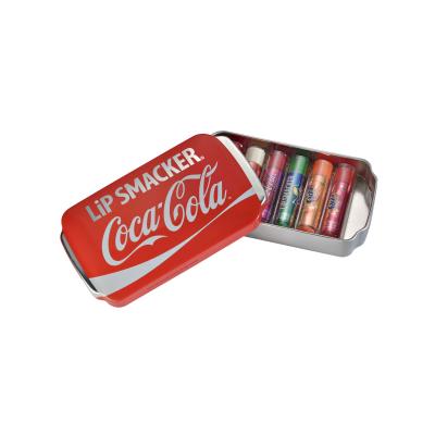 Lip Smacker Coca-Cola Lip Balm Set cadou Balsam de buze 6 x 4 g + Cutie metalica