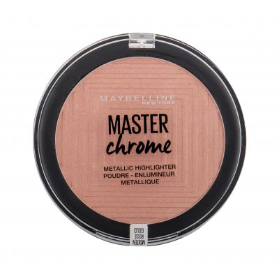 Maybelline Master Chrome Iluminator pentru femei 9 g Nuanţă 050 Molten Rose Gold