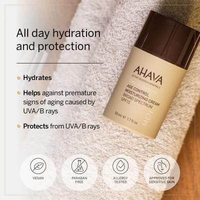 AHAVA Men Time To Energize SPF15 Cremă de zi pentru bărbați 50 ml