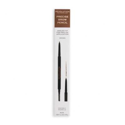 Makeup Revolution London Precise Brow Pencil Creion pentru femei 0,05 g Nuanţă Light Brown