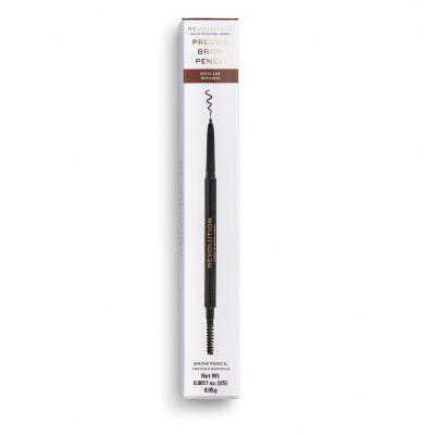 Makeup Revolution London Precise Brow Pencil Creion pentru femei 0,05 g Nuanţă Medium Brown