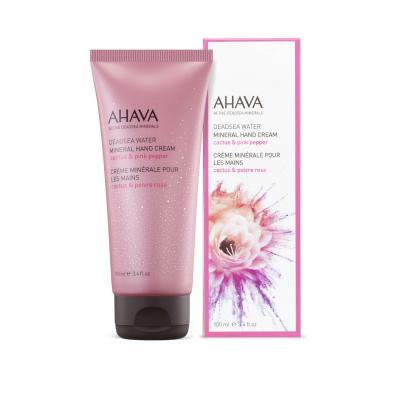 AHAVA Deadsea Water Mineral Hand Cream Cactus &amp; Pink Pepper Cremă de mâini pentru femei 100 ml