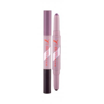 Maybelline Puma X Maybelline Matte + Metallic Eye Duo Stick Fard de pleoape pentru femei 1,65 g Nuanţă 02 Discipline + Pulse