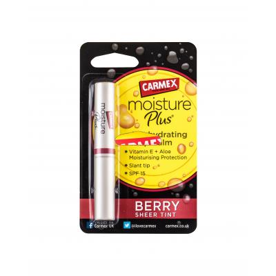 Carmex Moisture Plus SPF15 Balsam de buze pentru femei 2 g Nuanţă Berry