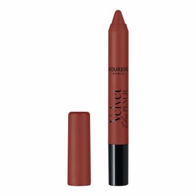 BOURJOIS Paris Velvet The Pencil Ruj de buze pentru femei 3 g Nuanţă 10 Brun de Folie