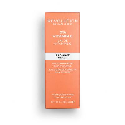 Revolution Skincare Vitamin C 3% Radiance Serum Ser facial pentru femei 30 ml