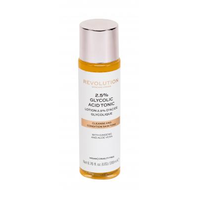 Revolution Skincare Glycolic Acid 2,5% Tonic Loțiuni și ape termale pentru femei 200 ml