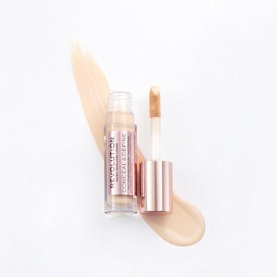 Makeup Revolution London Conceal &amp; Define Anticearcăn pentru femei 4 g Nuanţă C2.5