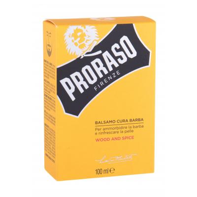 PRORASO Wood &amp; Spice Beard Balm Balsam pentru barbă pentru bărbați 100 ml