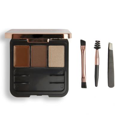 Makeup Revolution London Brow Sculpt Kit Truse de contur pentru femei 2,2 g Nuanţă Brown