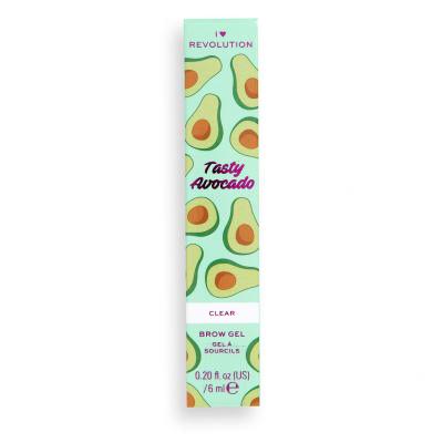 I Heart Revolution Tasty Avocado Brow Gel Mascara sprâncene pentru femei 6 ml Nuanţă Clear