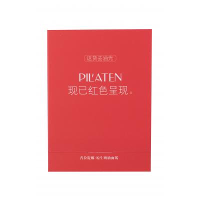 Pilaten Native Blotting Paper Control Red Fond de ten pentru femei 100 buc