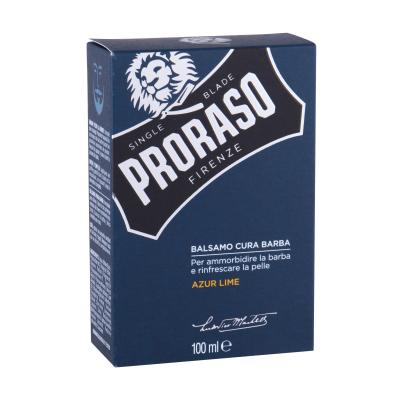 PRORASO Azur Lime Beard Balm Balsam pentru barbă pentru bărbați 100 ml Cutie cu defect