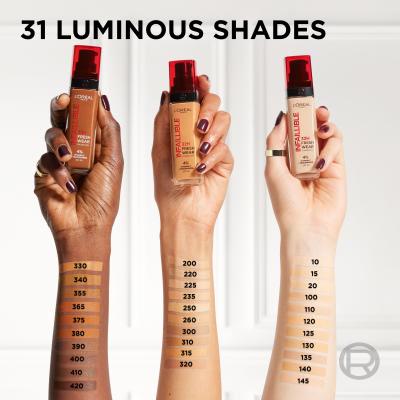 L&#039;Oréal Paris Infaillible 32H Fresh Wear SPF25 Fond de ten pentru femei 30 ml Nuanţă 15