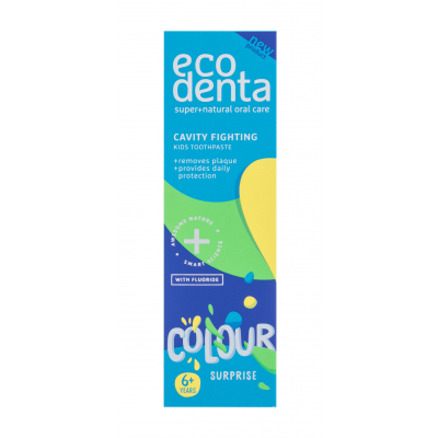 Ecodenta Toothpaste Cavity Fighting Colour Surprise Pastă de dinți pentru copii 75 ml