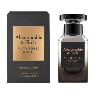 Abercrombie &amp; Fitch Authentic Night Apă de toaletă pentru bărbați 50 ml