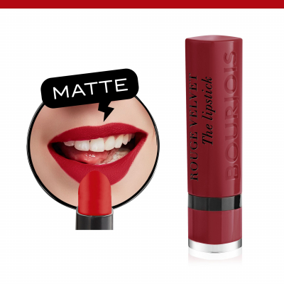 BOURJOIS Paris Rouge Velvet The Lipstick Ruj de buze pentru femei 2,4 g Nuanţă 35 Perfect Date